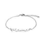 Bracelet en acier inoxydable doré “Mama” pour la fête des mères 5